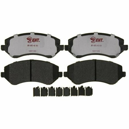 R/M BRAKES BRAKE PADS OEM OE Replacement Hybrid Technology With Hardware EHT856AH